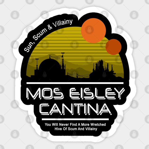 Mos Eisley Cantina Sticker by Immortalized